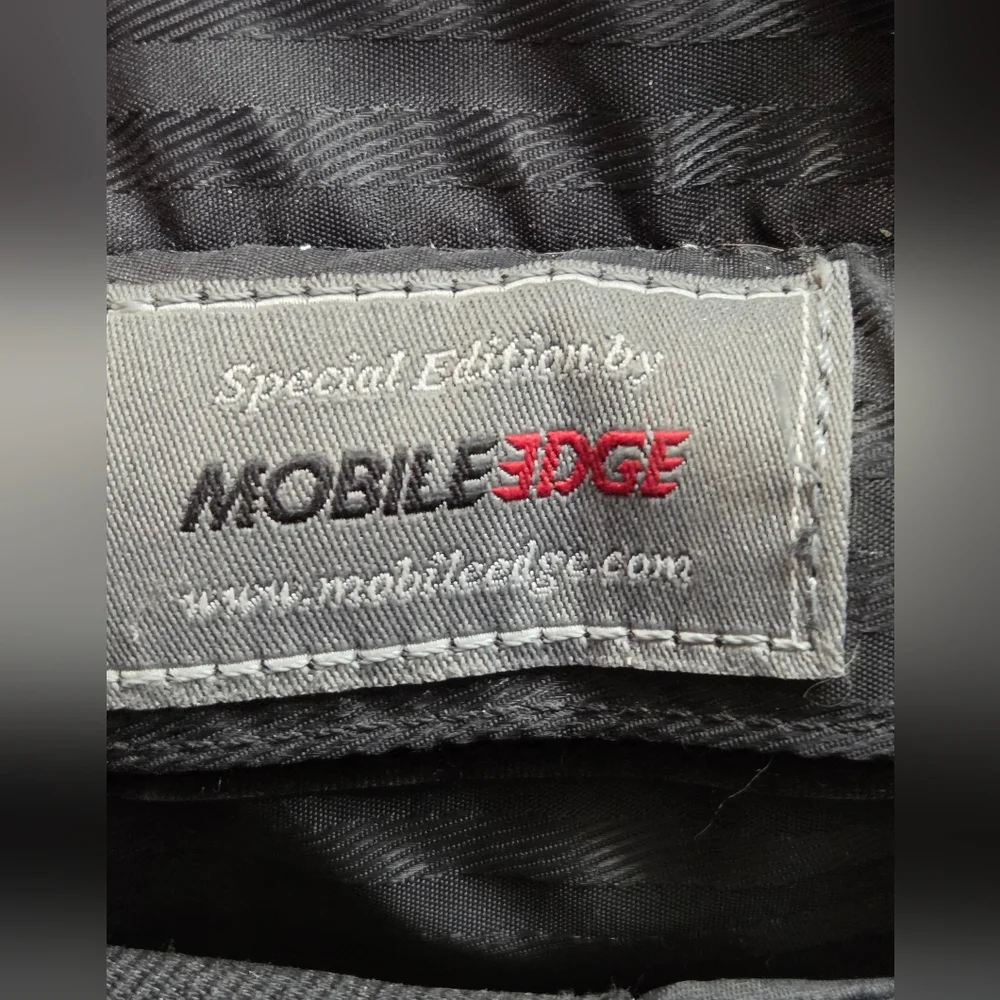 Mobile Edge Black Crocodile-Embossed Faux Laptop/Tote Bag